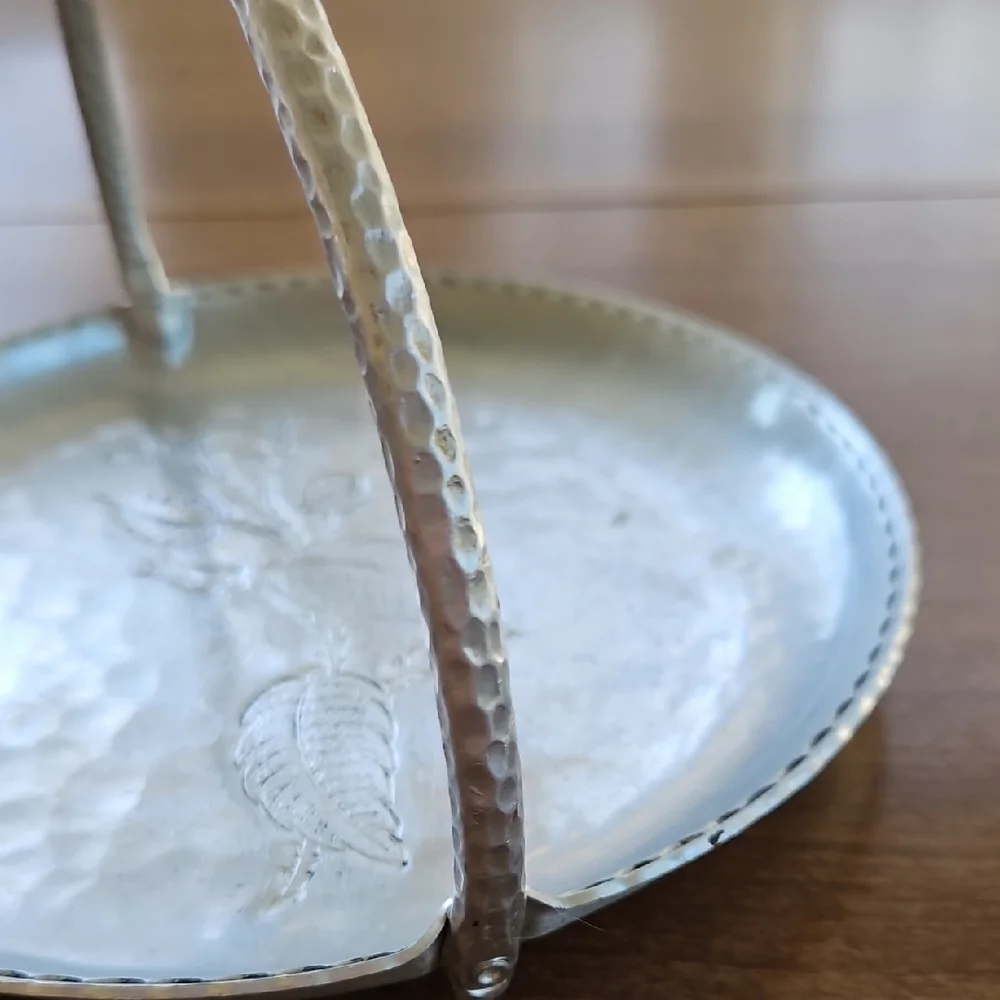 Vintage Farberware Wrought Hammered Aluminum Tray